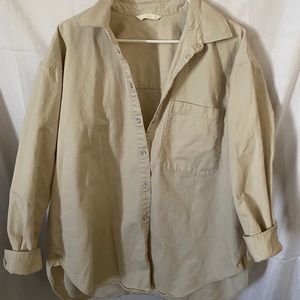 H&M oversized button down.